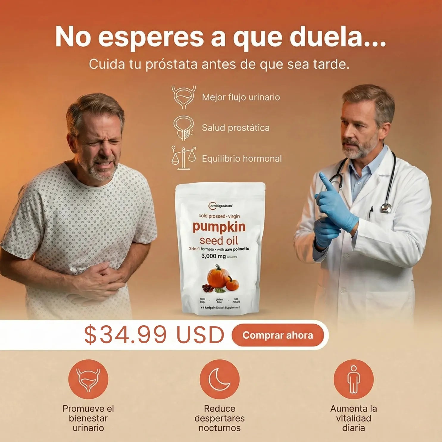 PUMPKIN SEED OIL CALABAZA 150 capsulas